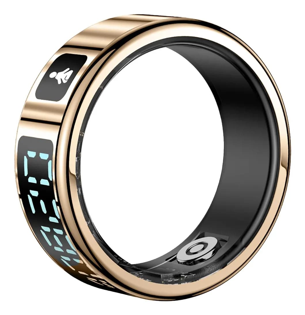 Fitring Smart Ring -älysormus LCD-näytöllä, L – FITPADDY