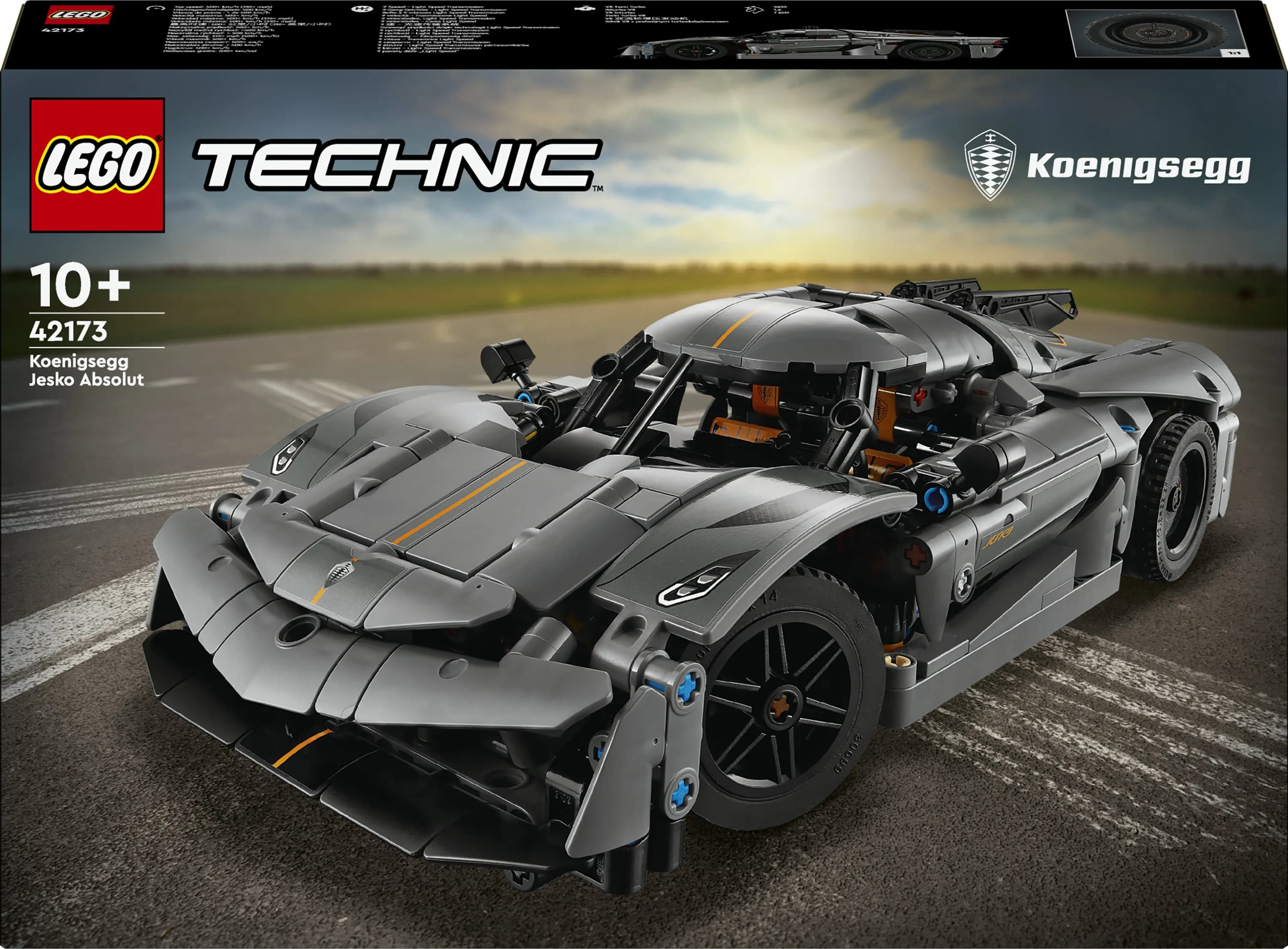 LEGO Technic Harmaa hyperauto Koenigsegg Jesko Absolut 42173