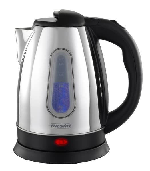 ADLER Mesko MS 1353 -vedenkeitin, 1,8 l, 2200 W, musta/hopea