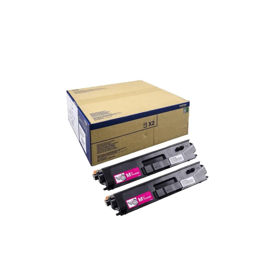 Brother TN900MTWIN-laservärikasettipakkaus, magenta, 2 kpl – Brother