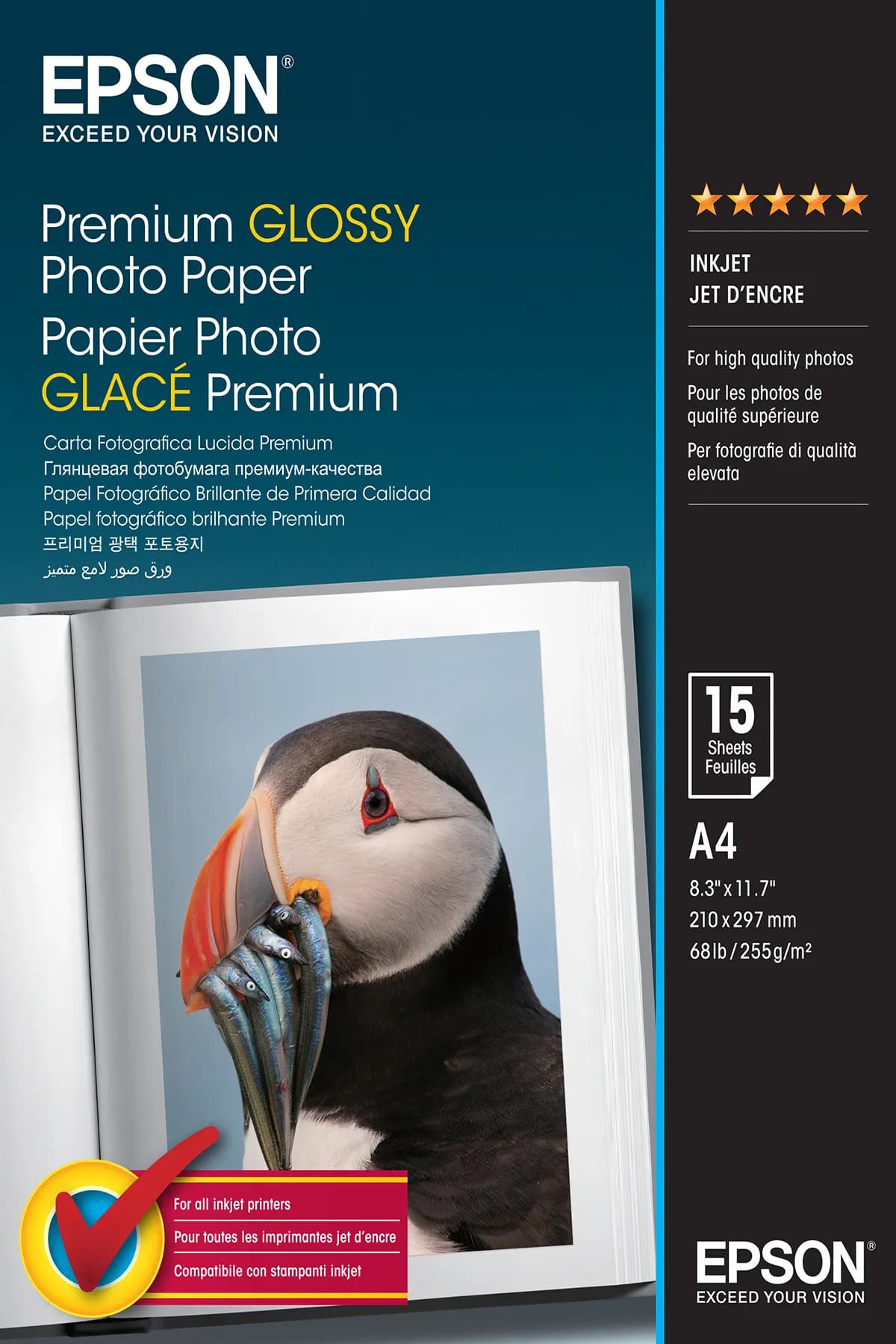 EPSON photopaper glossy premium A4 15sheet 255g/qm – Epson