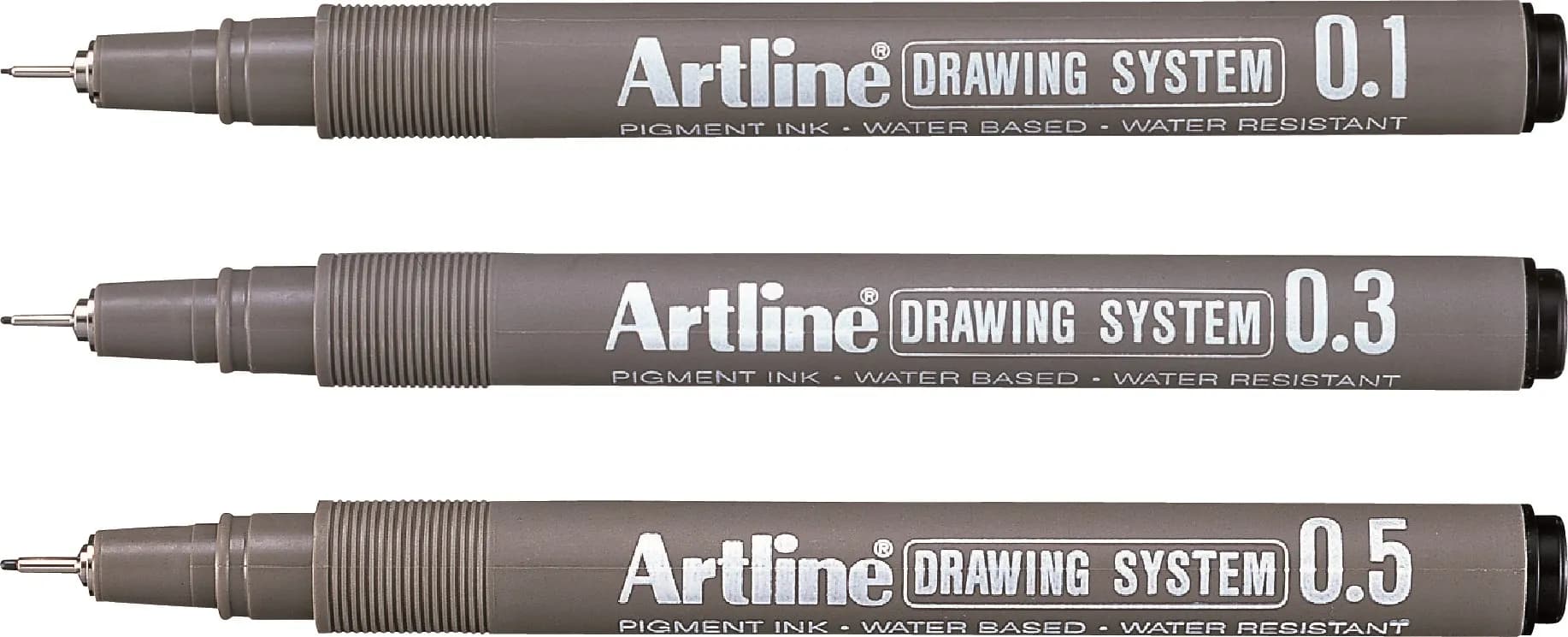 Artline 230/3W1 0.1/0.3/0.5 mm - 3-pack, musta – ARTLINE
