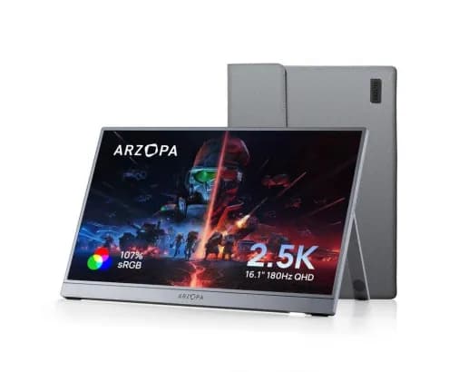ARZOPA Z3FC 16.1" 2.5K IPS -kannettava näyttö, 180 Hz, HDR10, AMD FreeSync