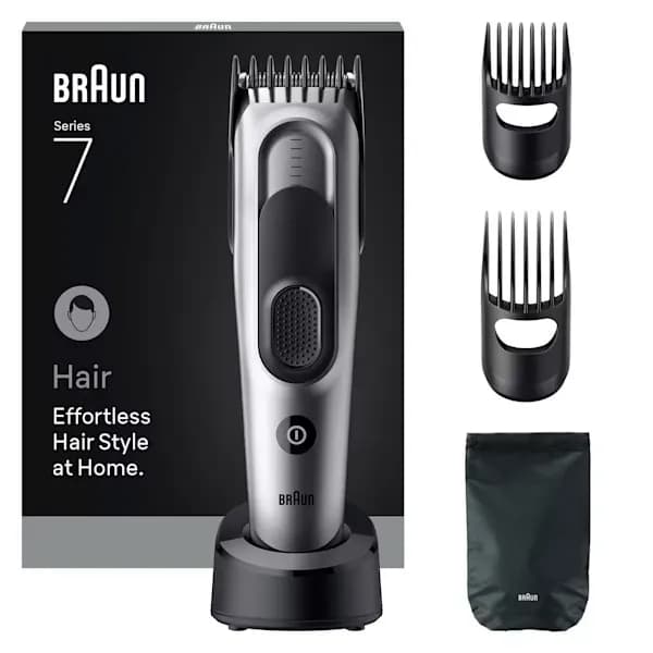 BRAUN KOTIPARTURI HC7590. Laitteen käyttöiän terävinä pysyvät Sharp Blade -terät helpottavat kaikenpituisten ja -paksuisten karvojen trimmausta. 2 kam – Braun