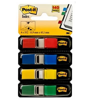 Post-it Index tabs 11,9x43,1 ass. colors (4) – 3M