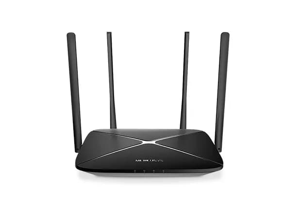 Mercusys AC12G -reititin, Wi-Fi 5, AC1200, Dual-band, musta
