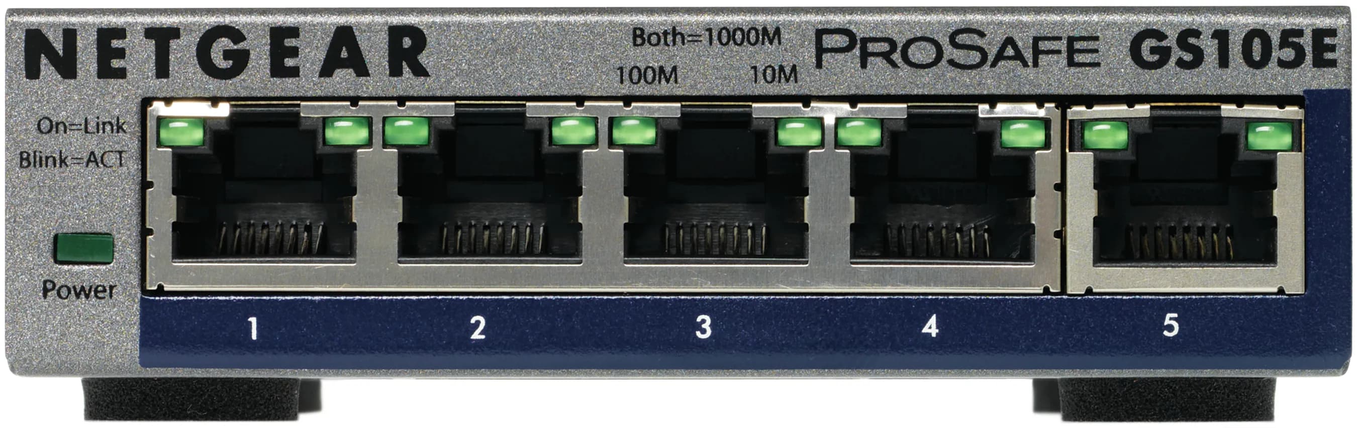 NETGEAR ProSafe Plus GS105Ev2 - Kytkin - hallitsematon - 5 x 10/100/1000 - työpöytä