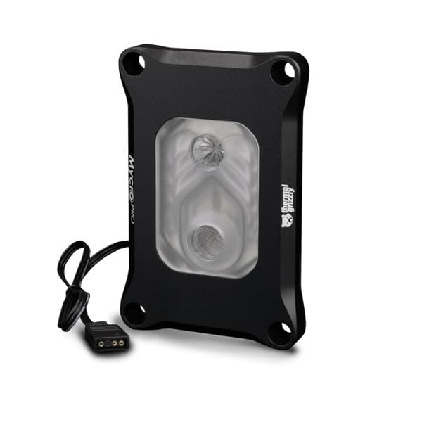 Thermal Grizzly Mycro Pro RGB TG-MY-P-RGB-AMD-AM5, G1/4", AM5, AM4, ARGB -custom-jäähdytys, musta
