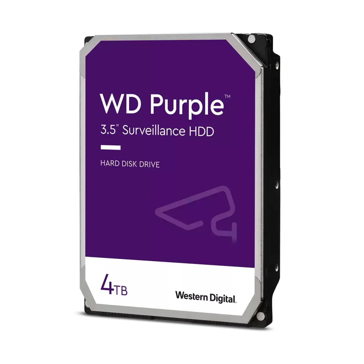 WD Purple 3.5" 4 Tt, 5400 RPM, 256 MB, SATA III -kovalevy (valvontakäyttöön) – WESTERN DIGITAL