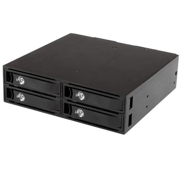 StarTech.com 4-Bay Mobile Rack 2.5" -tallennusaseman taustalevy, musta – Startech