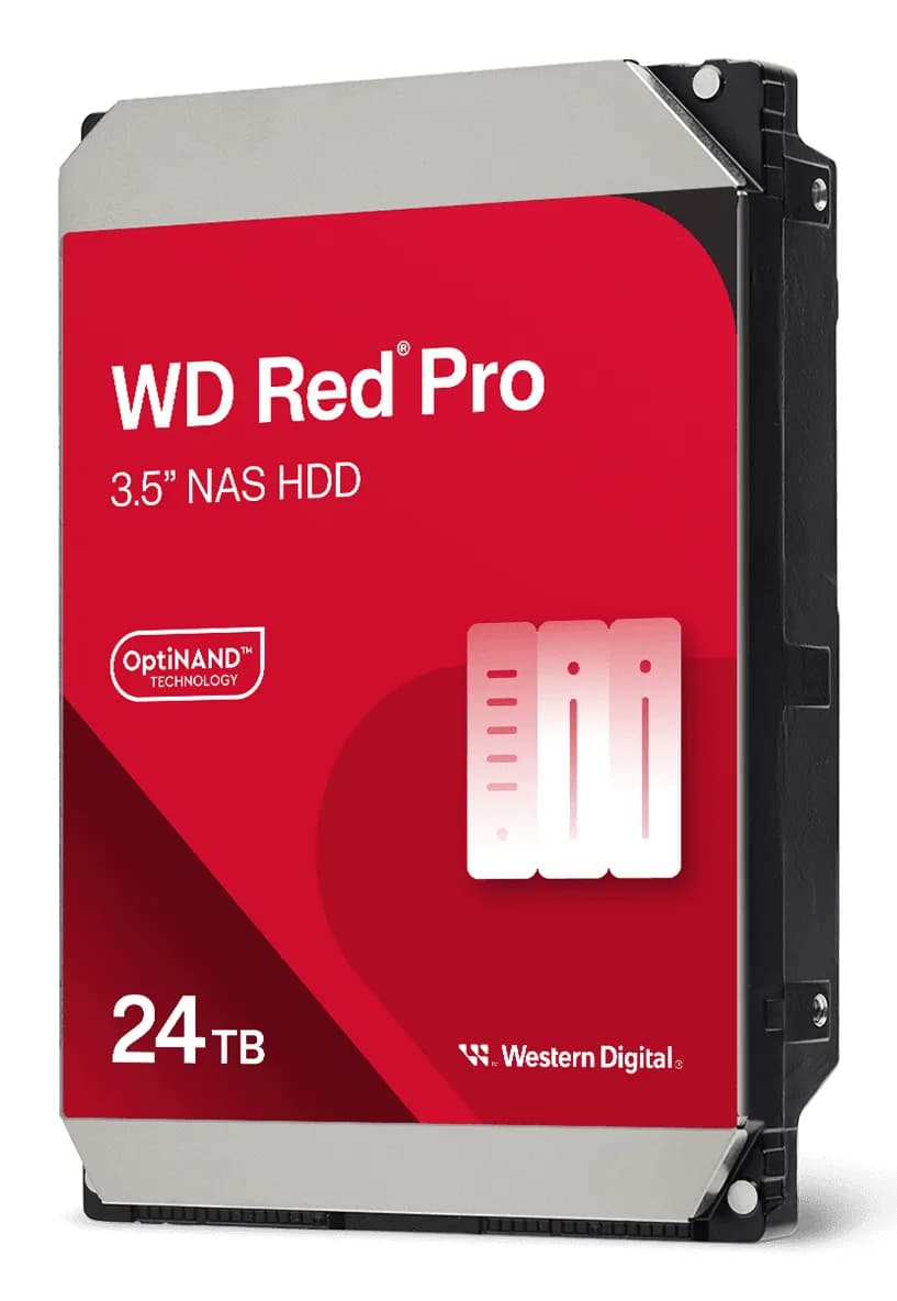 WD Red Pro 3.5" 24 Tt, 7200 RPM, 512 MB, SATA III -kovalevy (NAS) – WESTERN DIGITAL