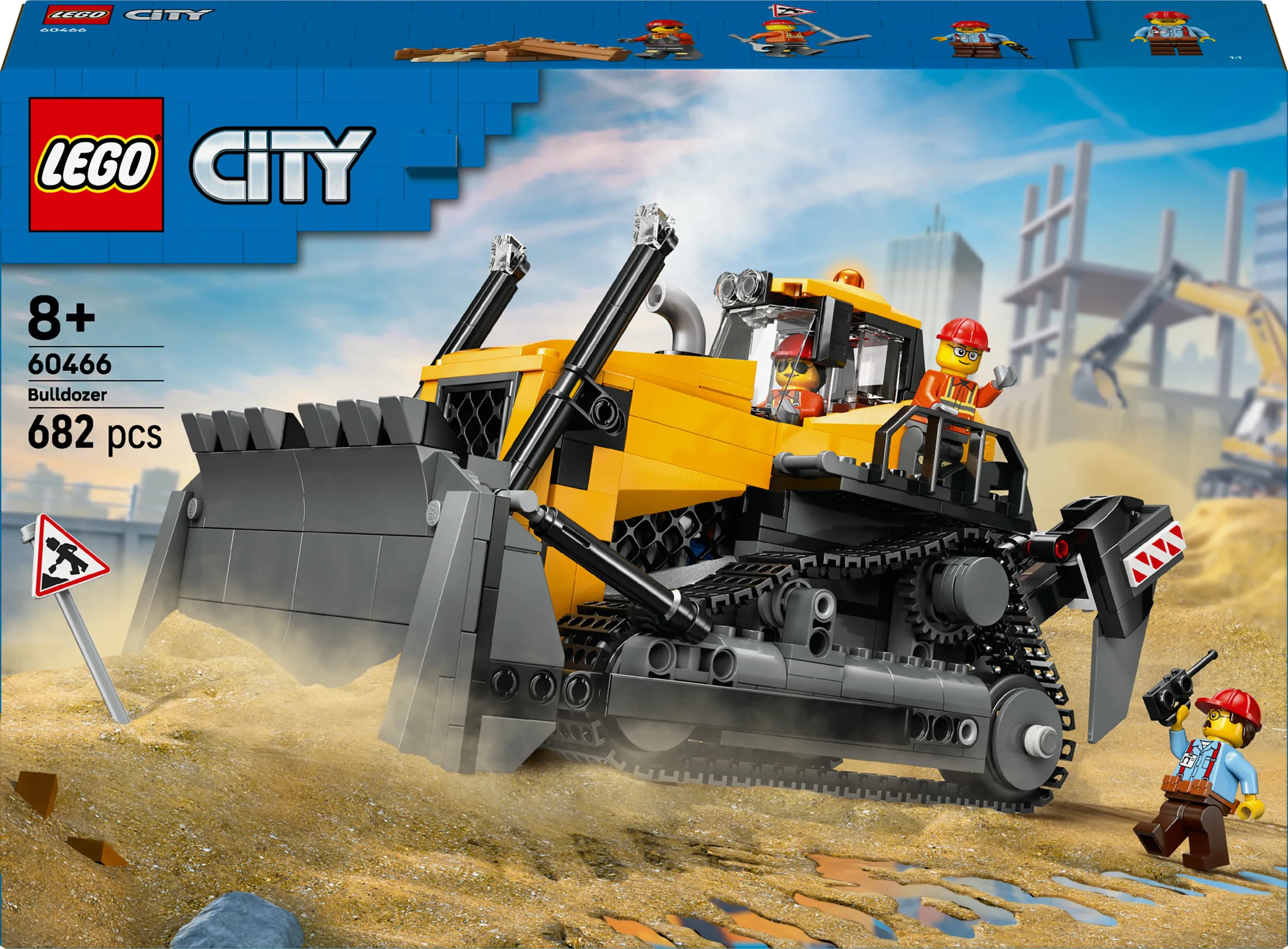 LEGO City Keltainen puskutraktori 60466