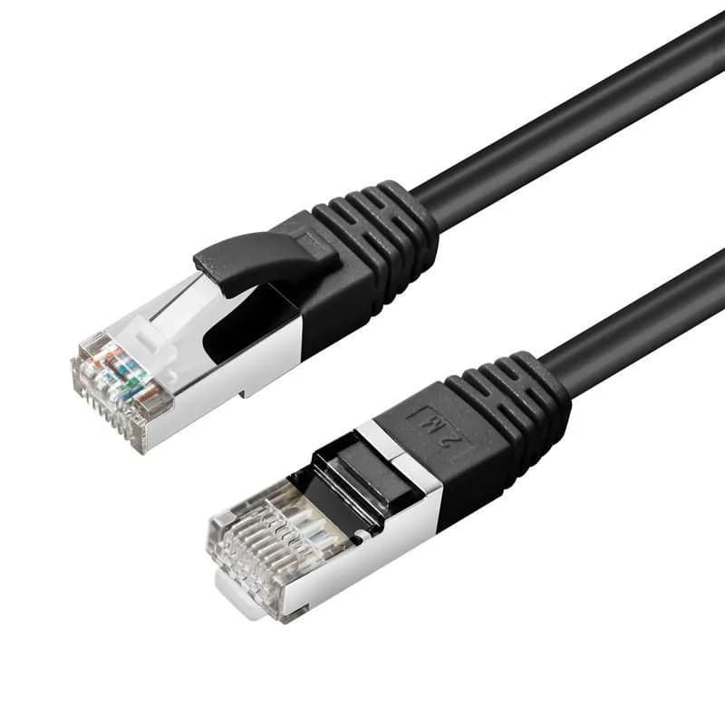 MicroConnect Cat6 S/FTP RJ45 0.25m -verkkokaapeli, musta – Microconnect