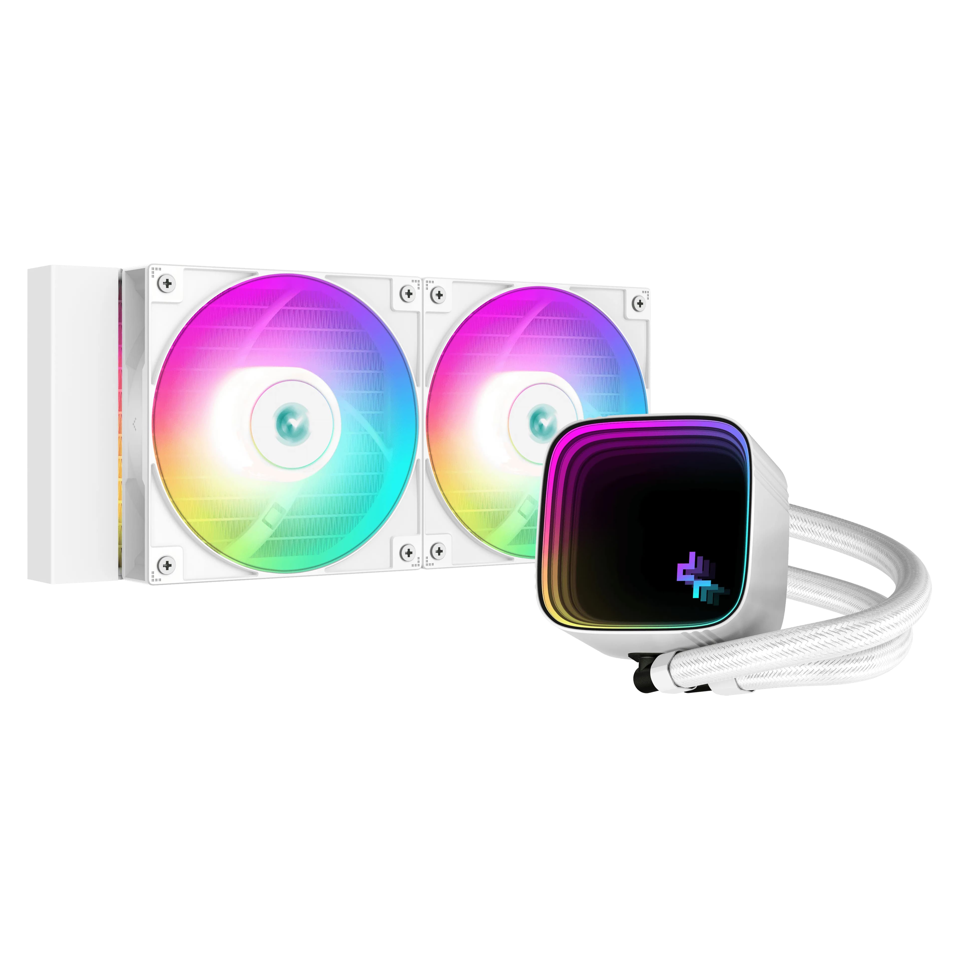 DeepCool LS520 SE 240mm ARGB -nestejäähdytin, valkoinen