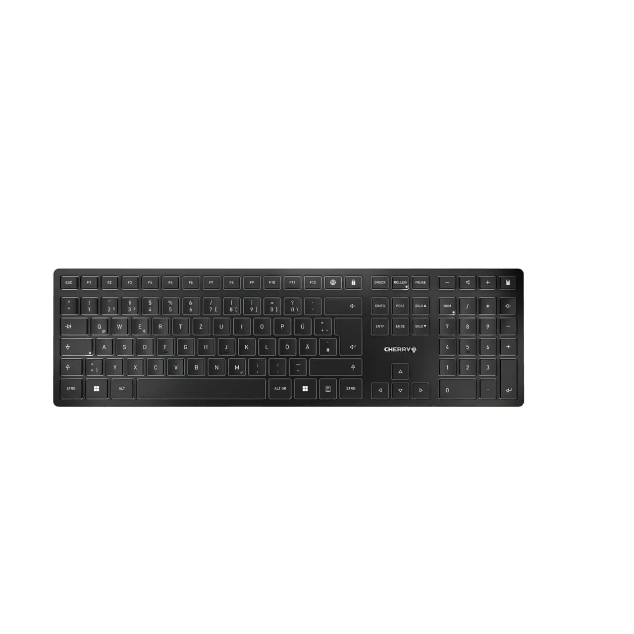 CHERRY KW 9100 SLIM -langaton näppäimistö, SX Scissor, musta – Cherry