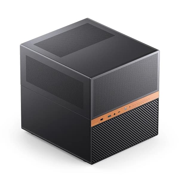 Jonsbo N6 -micro-ATX-kotelo, musta