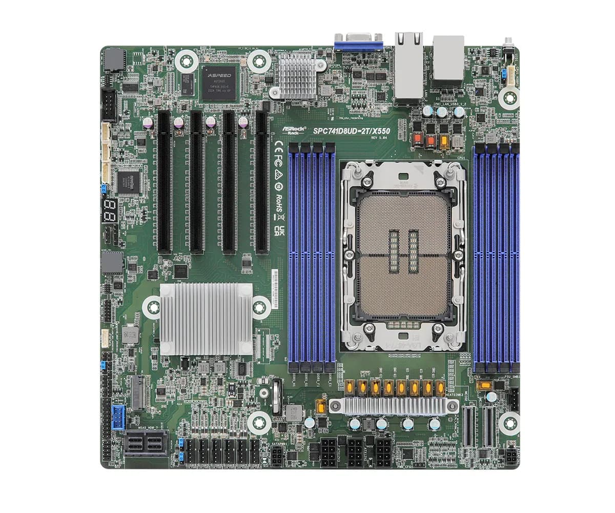 ASRock Rack SPC741D8UD-2T/X550 LGA4677 Deep Micro-ATX -emolevy