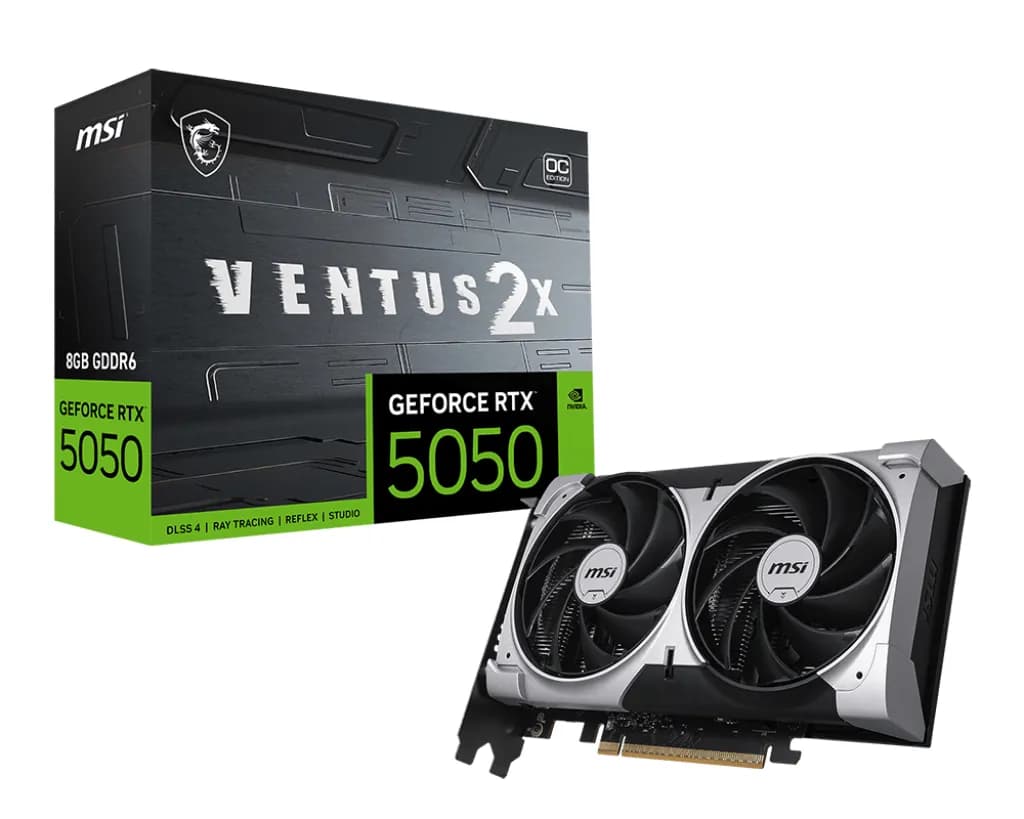 MSI GeForce RTX 5050 Ventus 2X OC 8 Gt -näytönohjain – MSI