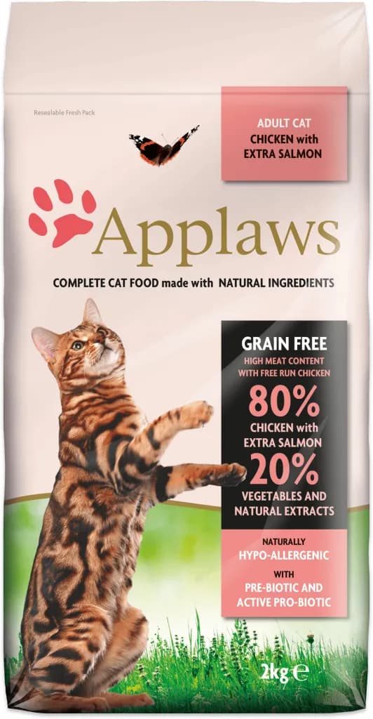 Applaws Chicken with Salmon, Kissan kuivaruoka, Adult, Viljaton, Hypoallergeeninen, 7,5 kg – Applaws