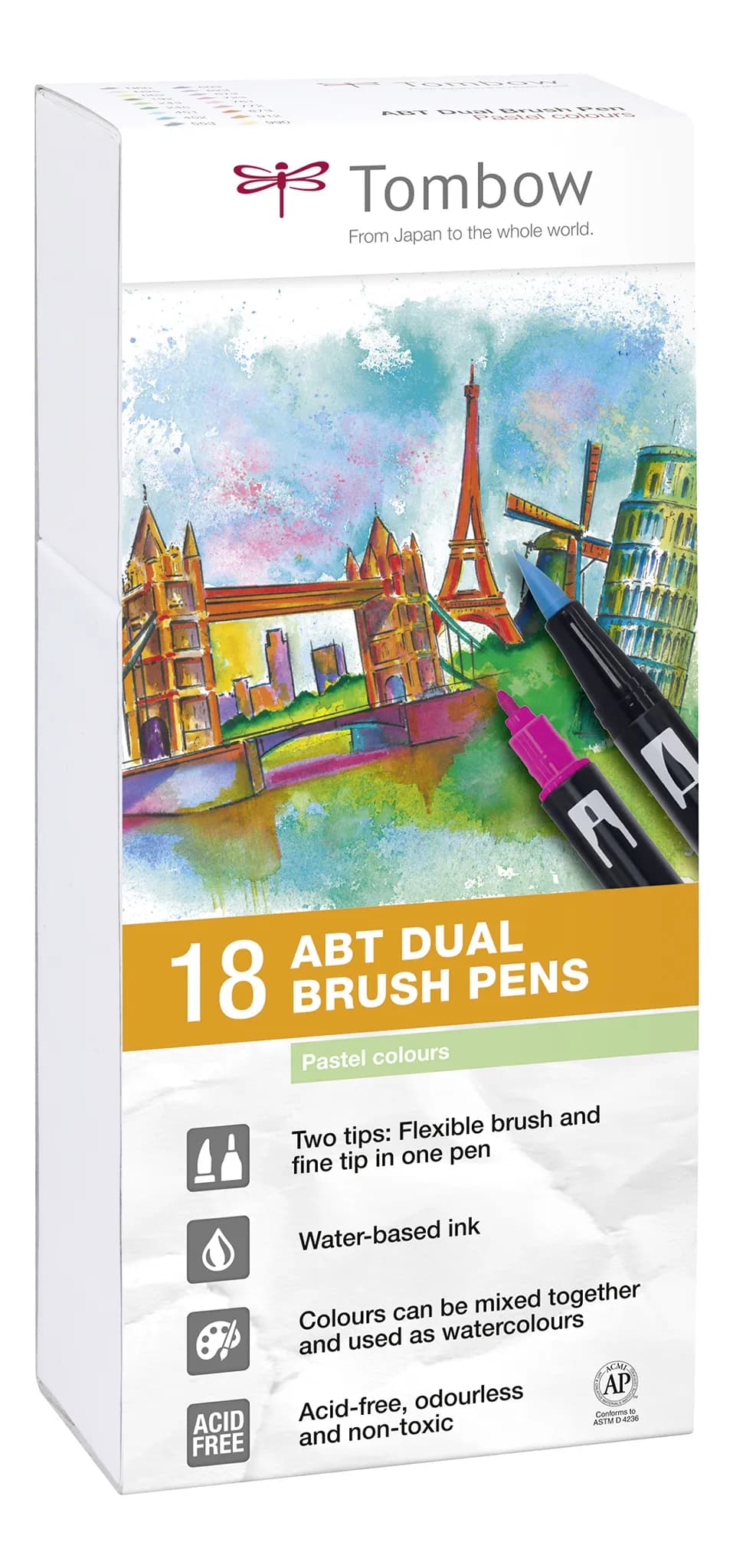 Tombow ABT Dual Brush 18P-5 Pastel (18) – TOMBOW