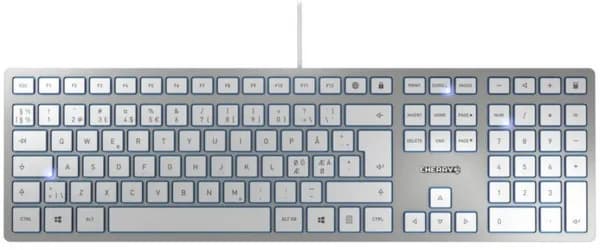 Cherry KC 6000 Slim -näppäimistö, Cherry SX, hopea – Cherry