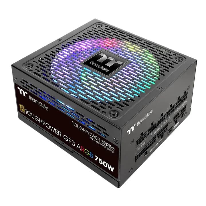 THERMALTAKE Toughpower GF3 ARGB 750W -virtalähde, 80 Plus Gold – THERMALTAKE