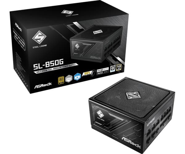 ASRock Steel Legend 850G 850W -virtalähde, 80 Plus Gold
