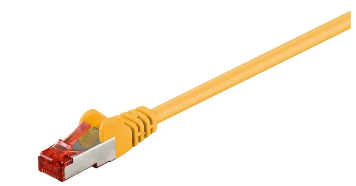 MicroConnect Cat6 S/FTP RJ45 50m -verkkokaapeli, keltainen