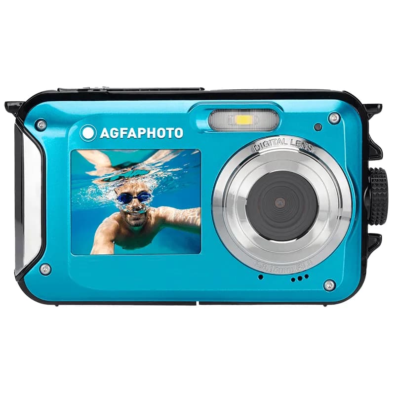 AgfaPhoto Realishot WP8000 -vedenpitävä digitaalikamera, sininen