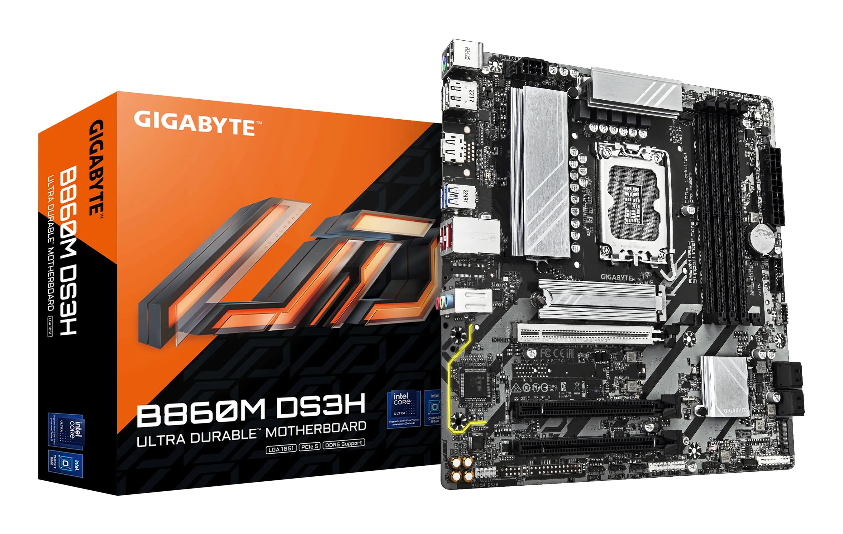 Gigabyte B860M DS3H LGA1851 mATX -emolevy – Gigabyte