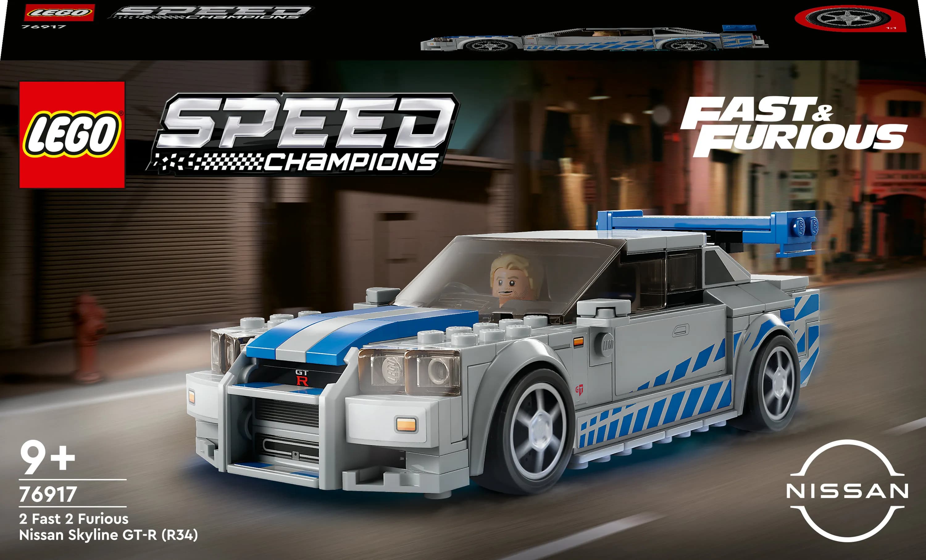 LEGO Speed Champions 2 Fast 2 Furious Nissan Skyline GT-R (R34) 76917 – LEGO