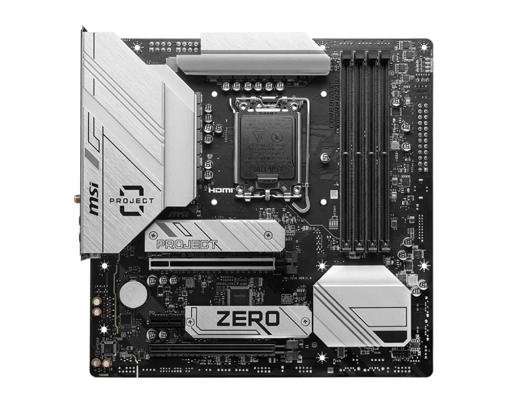 MSI B760M PROJECT ZERO WiFi 6E LGA1700 mATX -emolevy