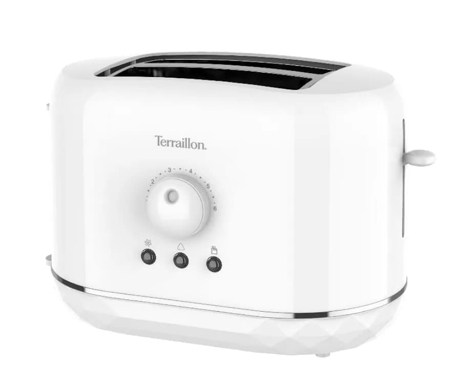 Terraillon TER15352 -leivänpaahdin, 2 viipaleita, valkoinen – Terraillon