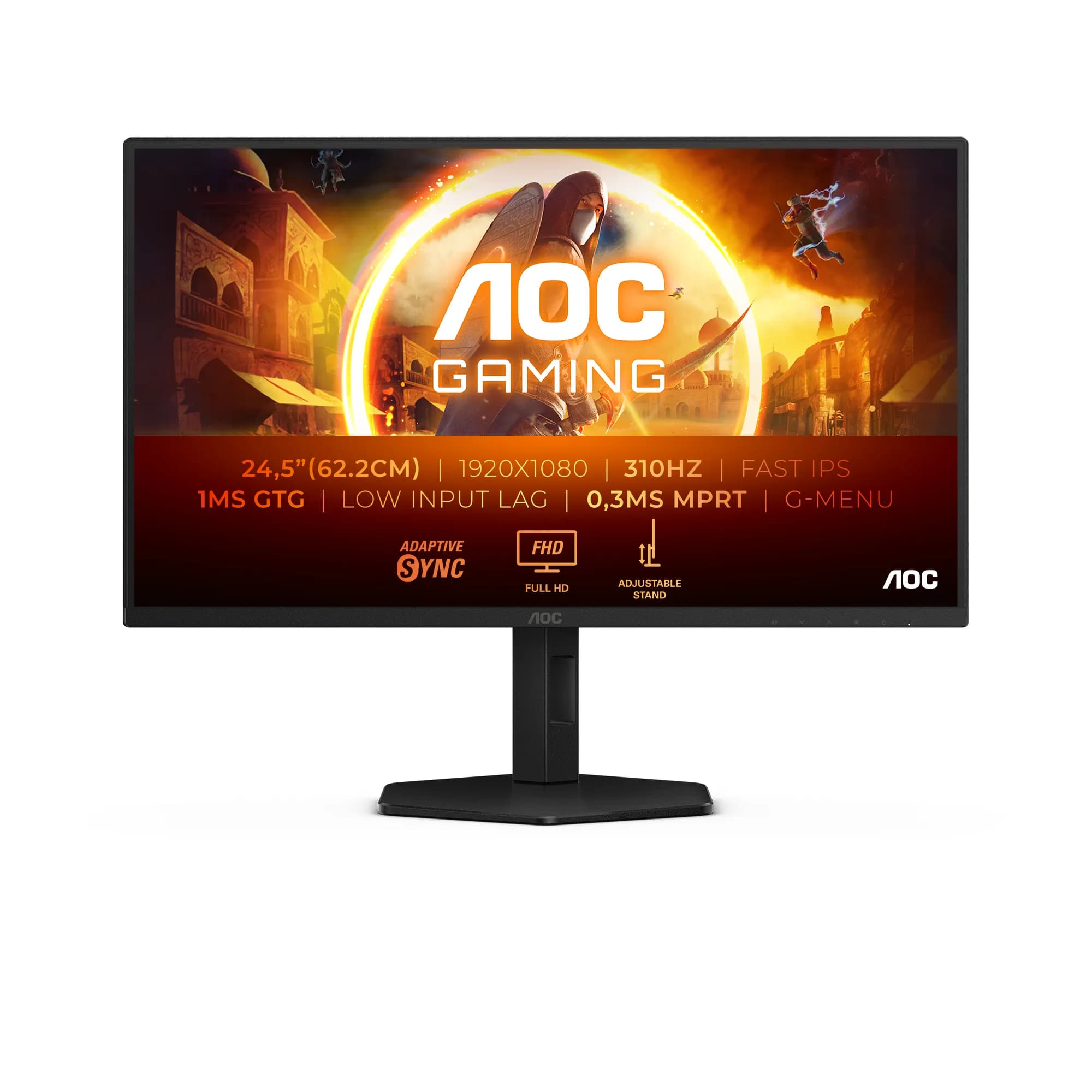 AOC 25G4SXU 24.5" Full HD, IPS -pelinäyttö – AOC