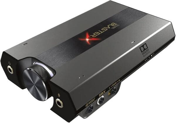 Creative Sound BlasterX G6 ulkoinen USB-C 7.1 -kanavainen 32-bit / 384 kHz digitaali-analogimuunnin, kuulokevahvistin ja äänikortti