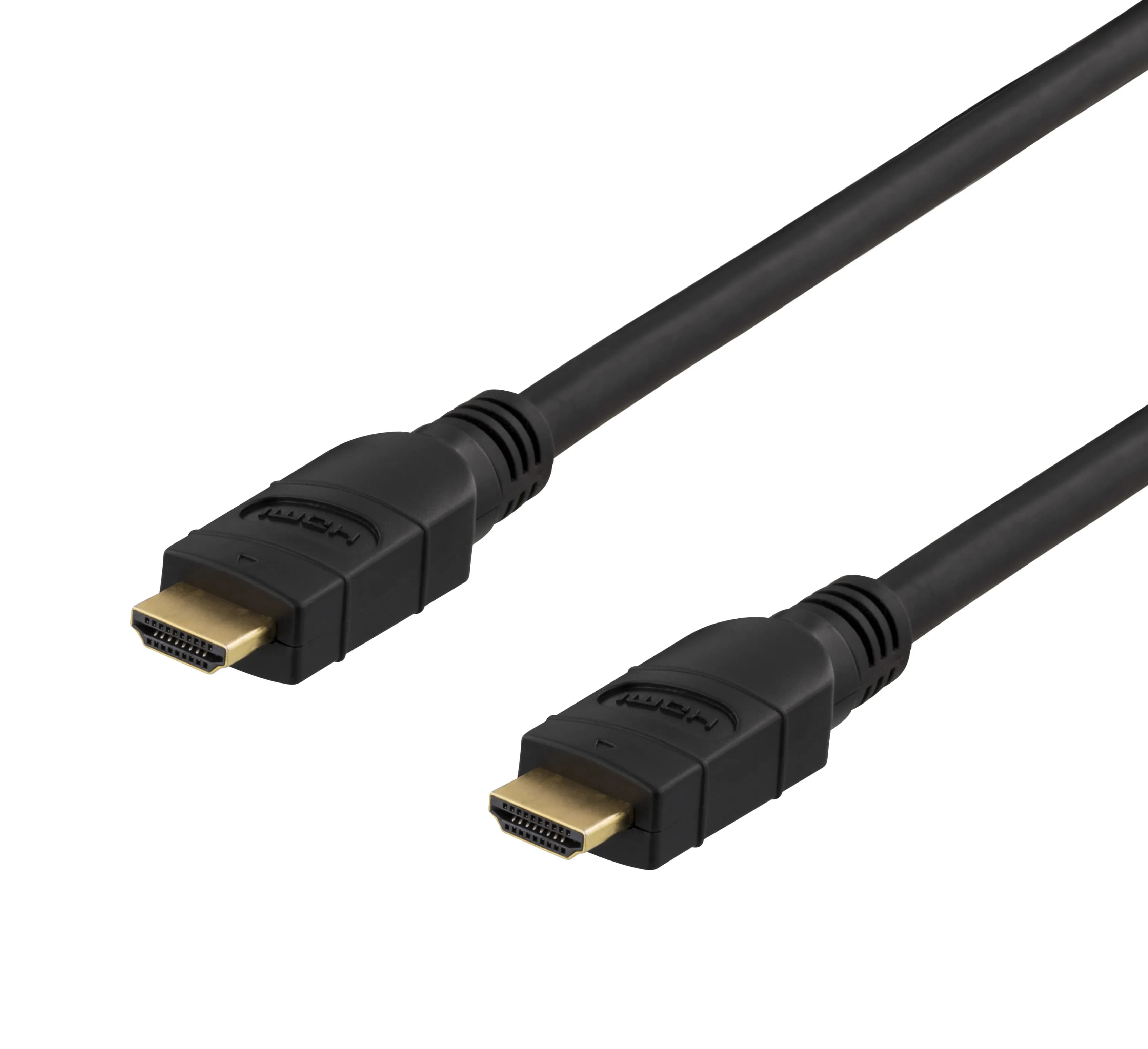 Deltaco PRIME HDMI-3150 Aktiivinen HDMI 2.0 -kaapeli, 4K, jossa Ethernet, 15 m, musta – Deltaco
