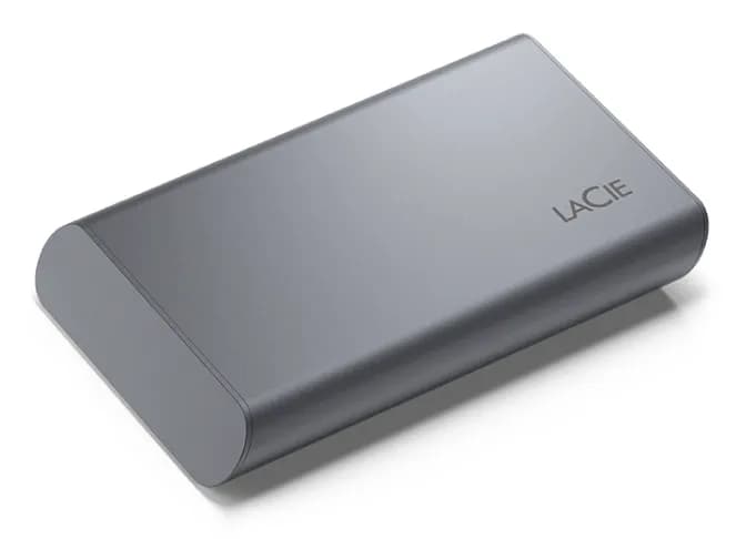 LaCie Mobile SSD Secure 1 Tt USB 3.2 Gen 2 (USB-C) -ulkoinen SSD, kannettava, iskunkestävä, laitteistosalaus, salasanasuojaus, harmaa – LaCie