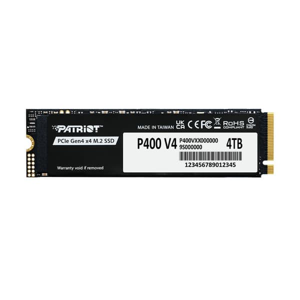 Patriot P400 V4 4 Tt M.2 PCIe 4.0 NVMe -SSD-levy – PATRIOT