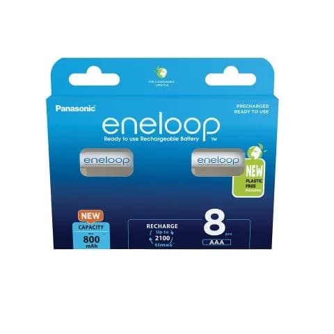 Panasonic Eneloop - ladattava paristo (AAA, 8 kpl)