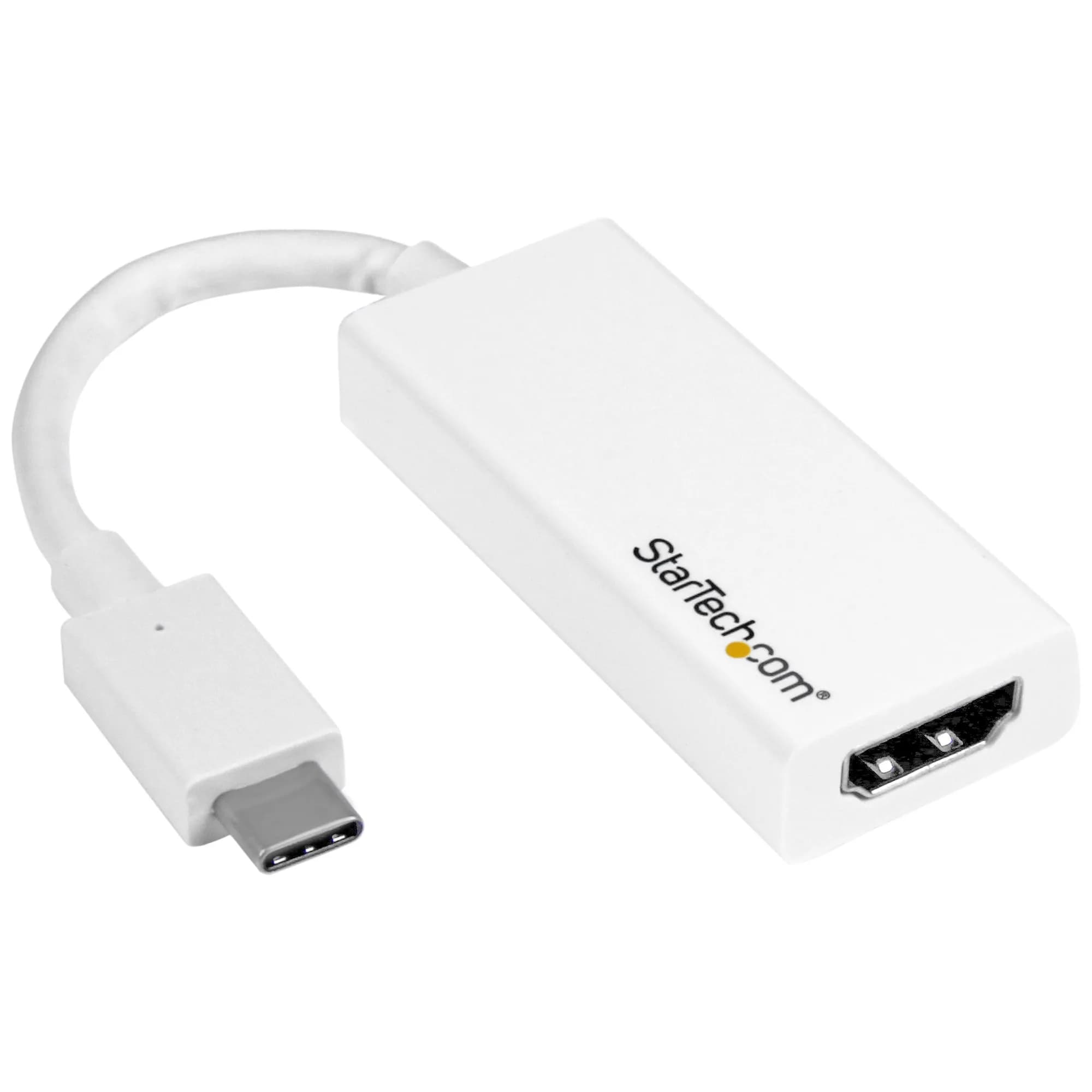 StarTech USB-C to HDMI Adapter - White - 4K 60Hz -adapteri, Valkoinen