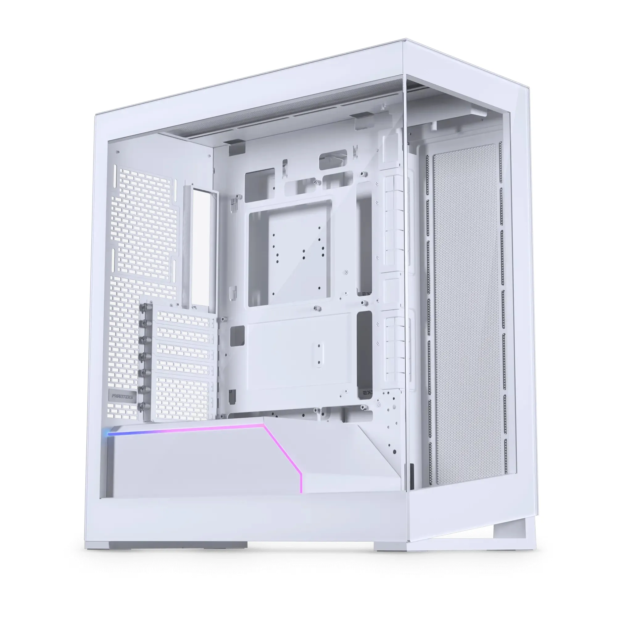 Phanteks NV5 MKII -miditornikotelo ikkunalla RGB-valaistuksella, valkoinen