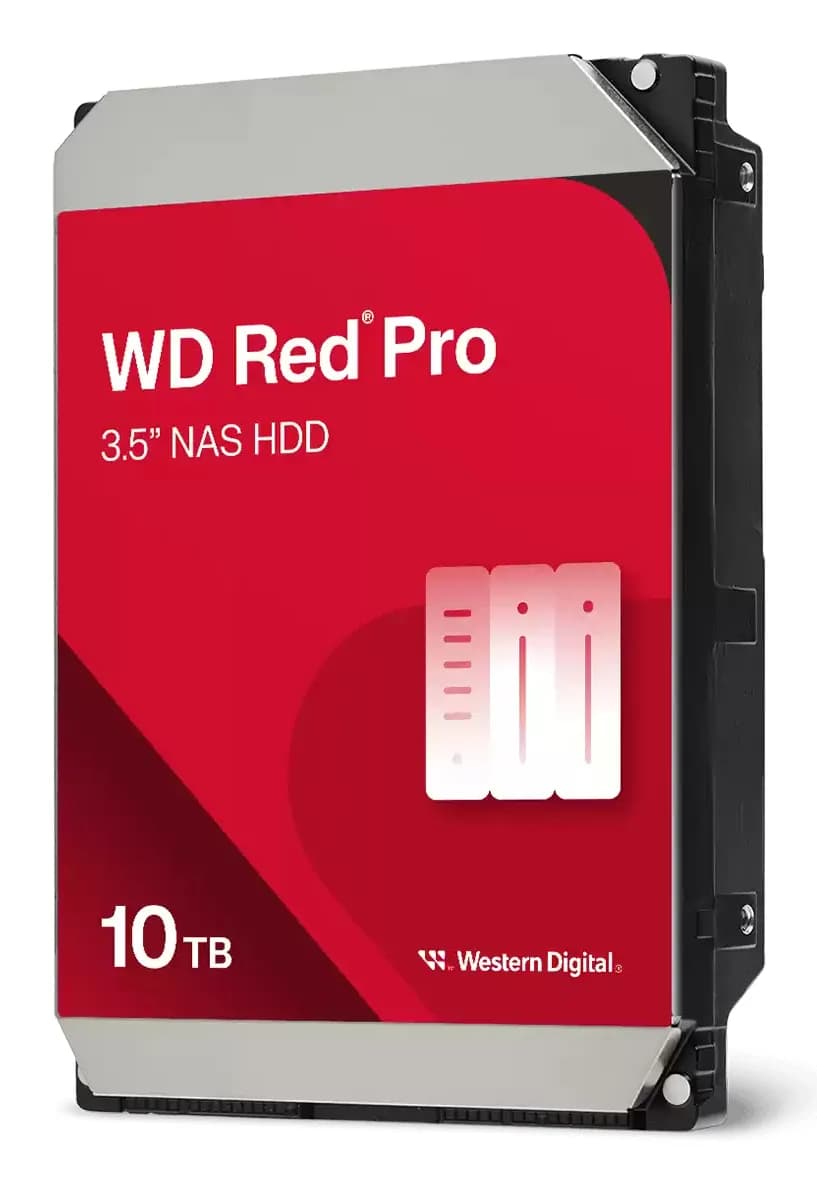 WD Red Pro 3.5" 10 Tt, 7200 RPM, 512 MB, 550 WRL, SATA III -kovalevy (NAS) – WESTERN DIGITAL