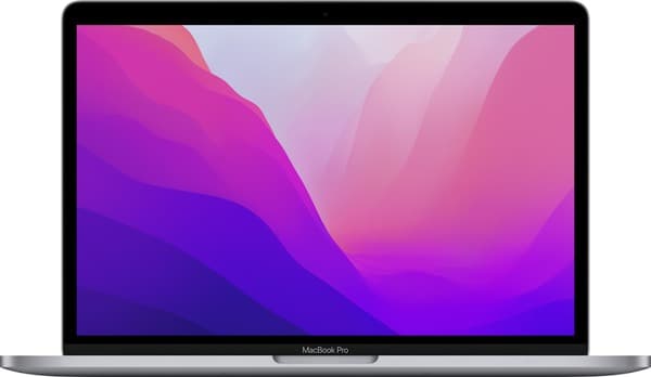 Apple MacBook Pro (2022), 13.3", M2, 16 Gt, 256 Gt, MacOS -kannettava, hopea (Refurbished: A) – Apple