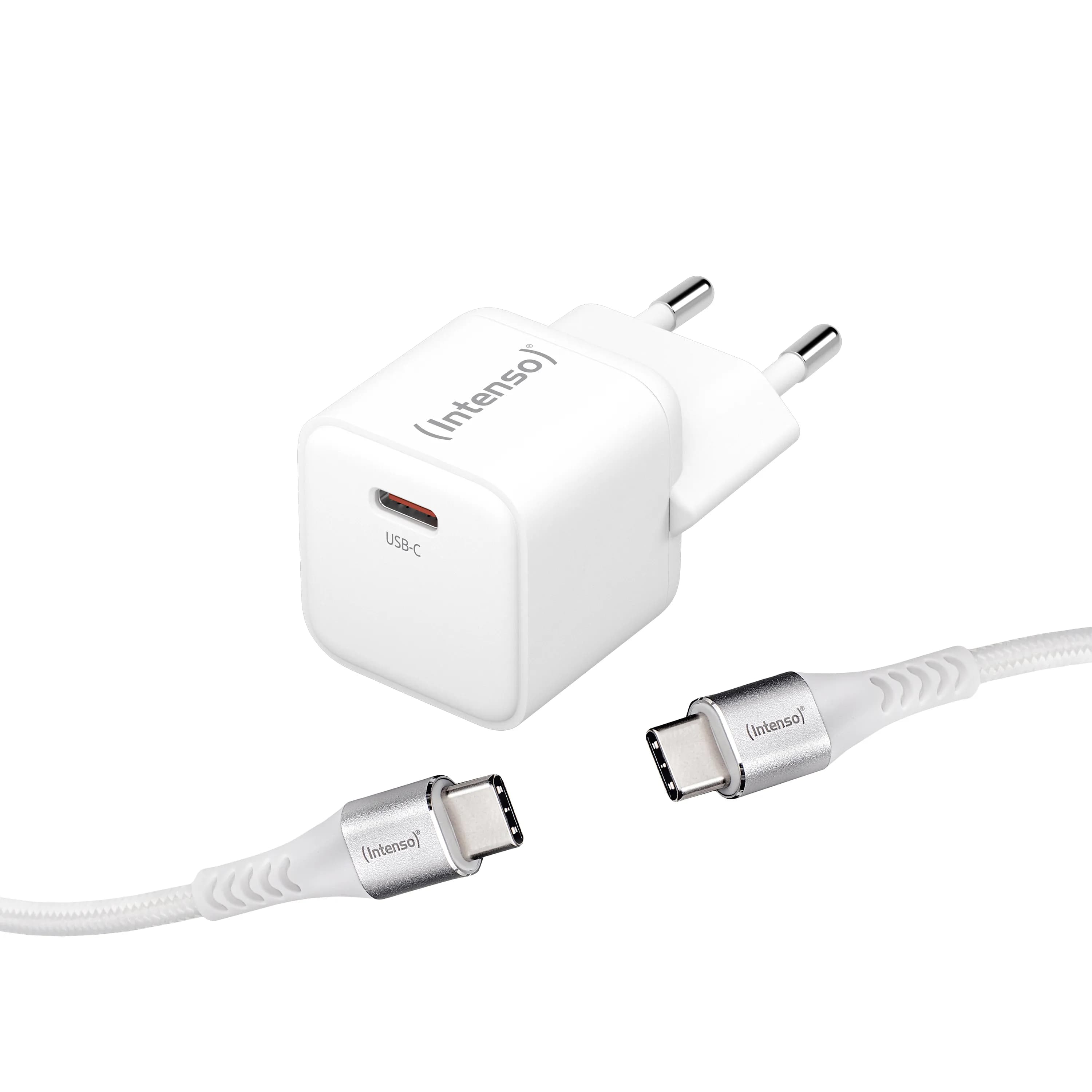 Intenso USB-kaapeli W30C + C315C GaN valkoinen - virtalähde