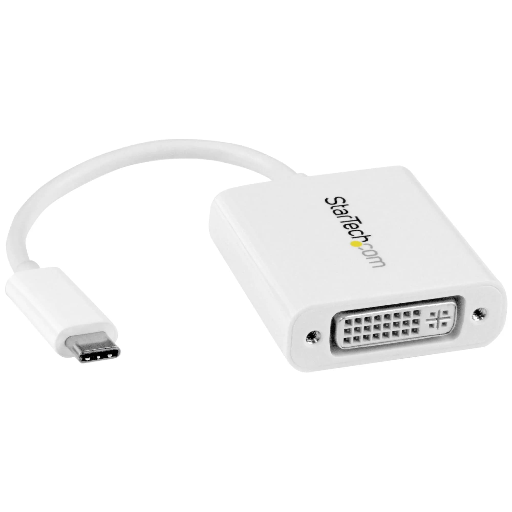 StarTech USB-C to DVI Adapter -adapteri, Valkoinen