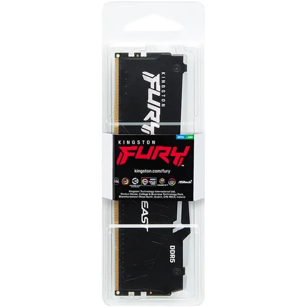 Kingston FURY Beast RGB 8 Gt (1 x 8 Gt) DDR5 5200 MHz, CL40 -muisti (XMP) – Kingston