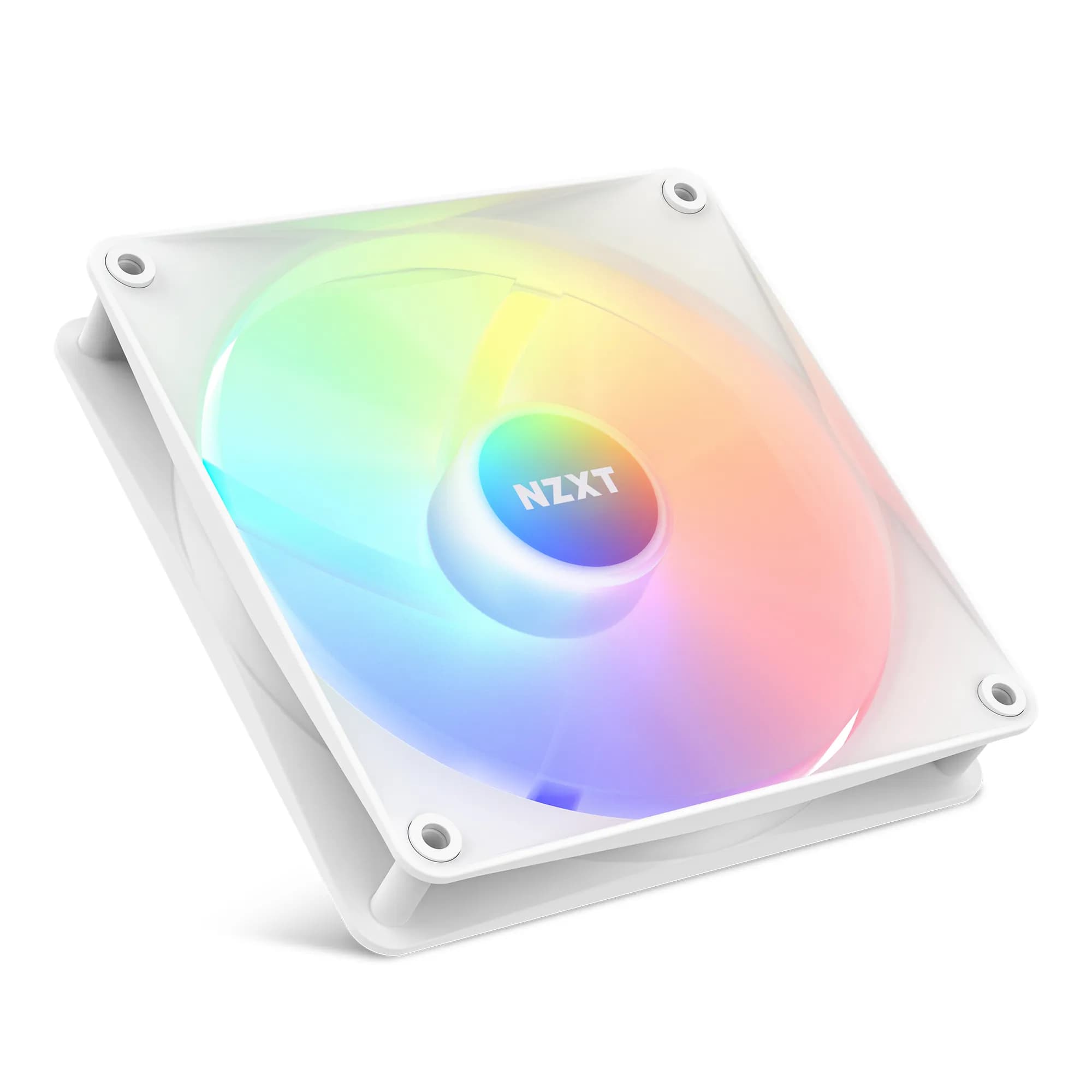 NZXT F140 RGB Core PWM RGB -tuuletin, nestelaakeri, 140 mm, valkoinen