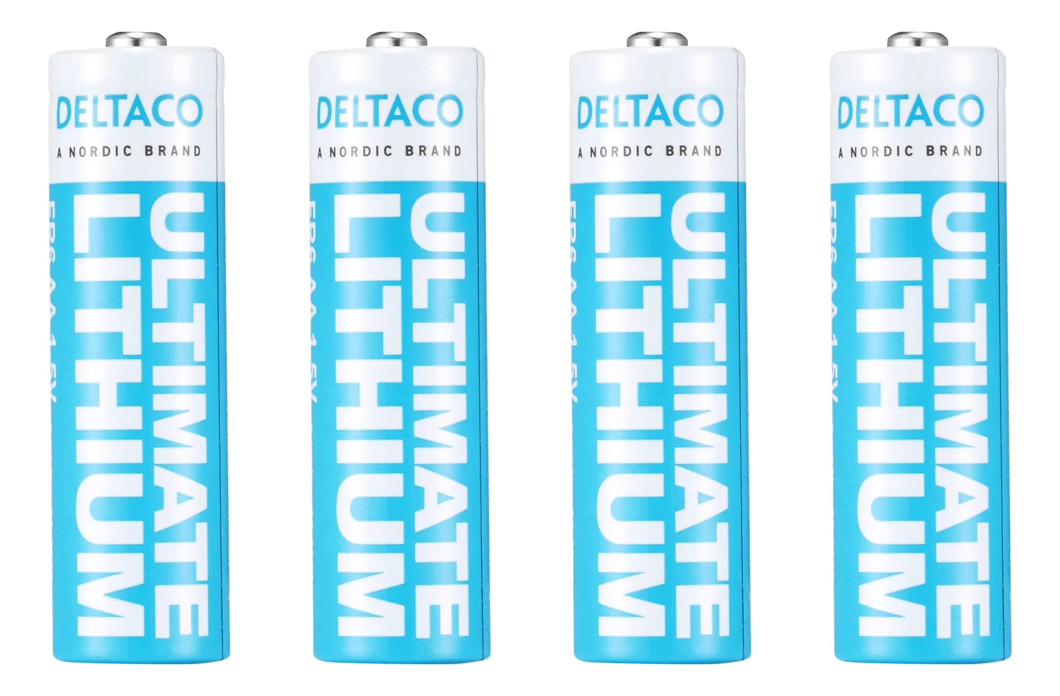Deltaco Ultimate Lithium AA -patterit, 4kpl – Deltaco