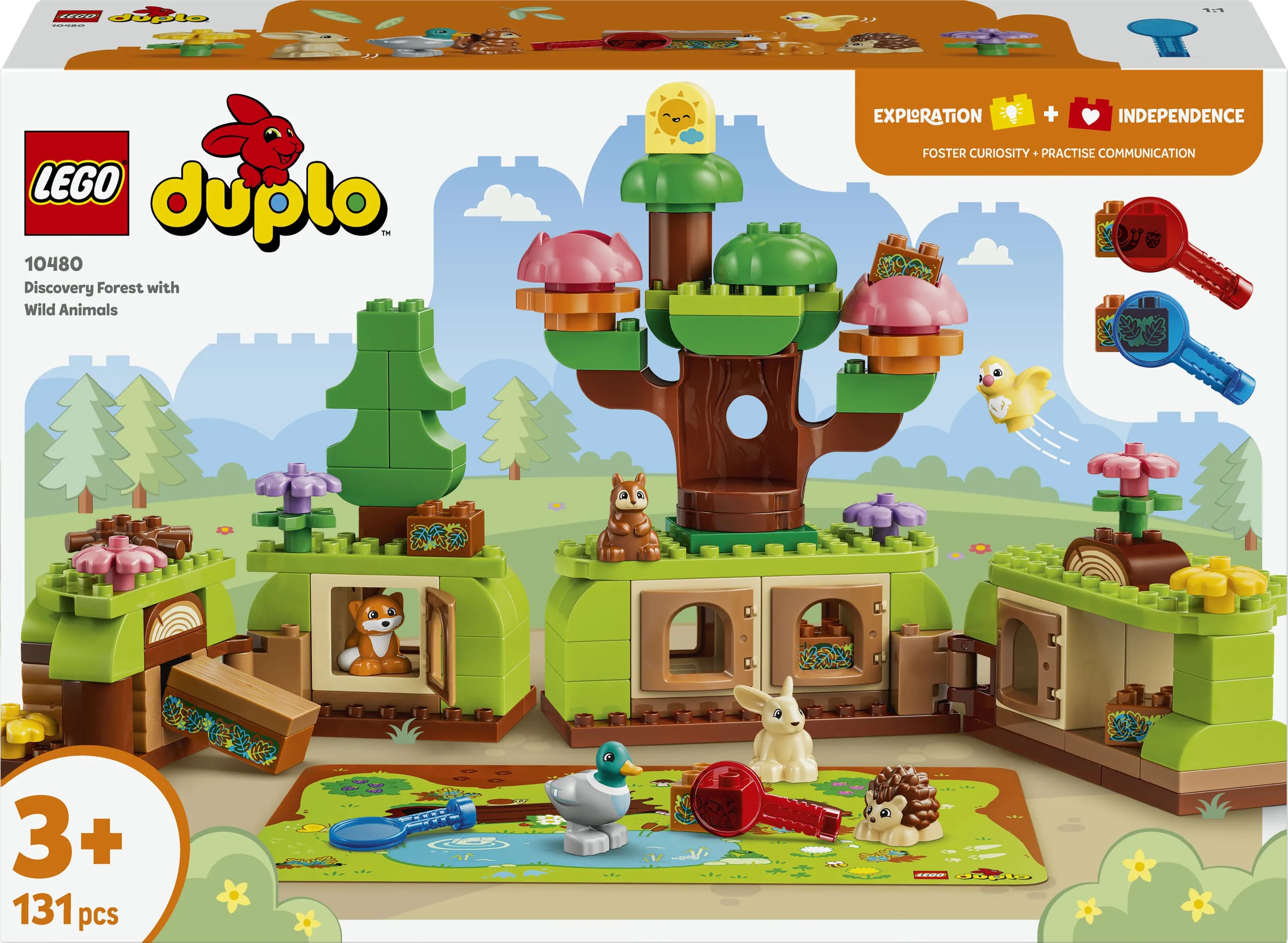 LEGO DUPLO Metsän villieläimiä tutkimassa 10480