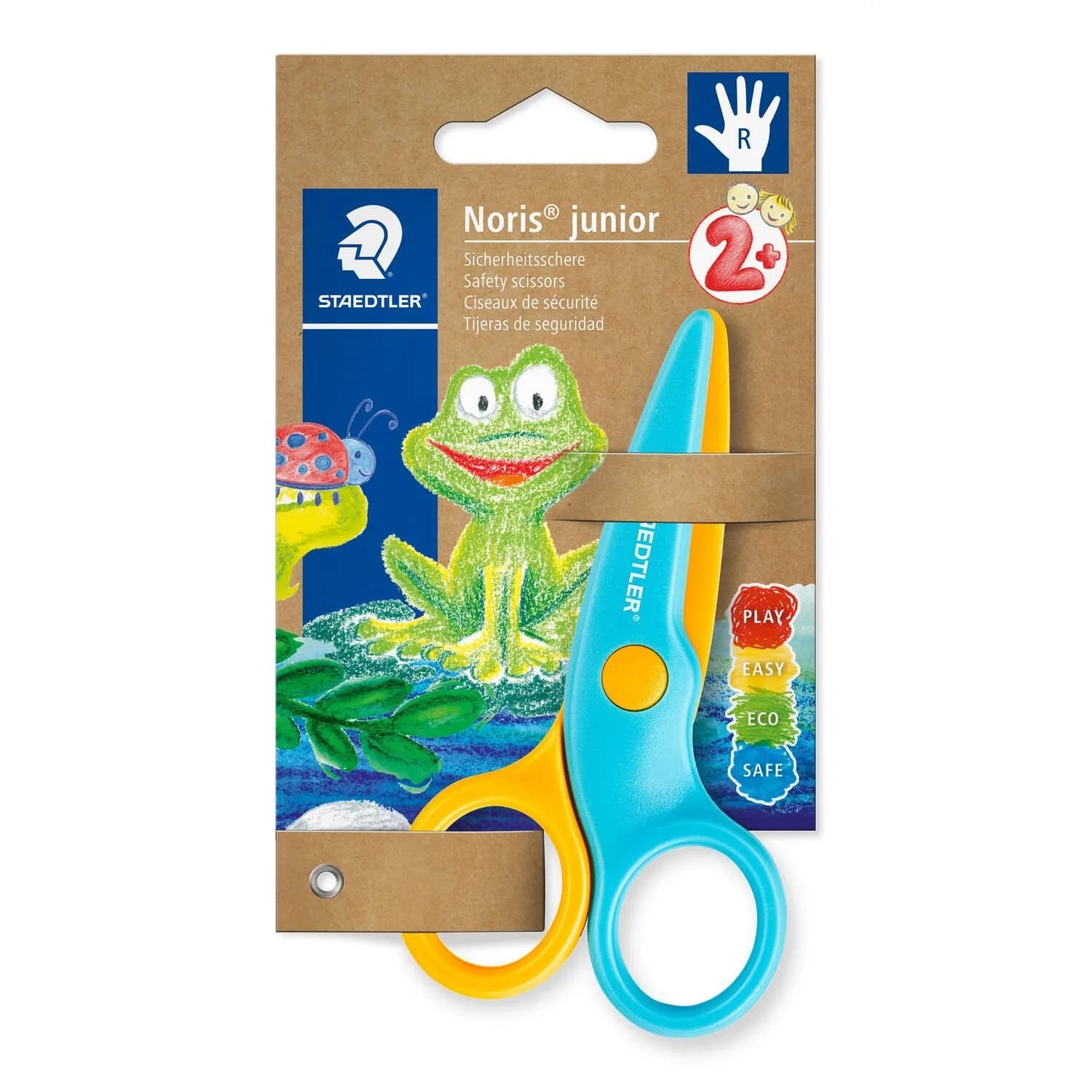 Staedtler Chrildren scissors Noris Junior -sakset, Sininen, Keltainen, 10cm – STAEDTLER